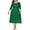 Green, variant on Women's Elegant Floral Lace Plus Size Midi Dress with Scoop Neck for Cocktail Party Guest Wedding Formal Occasions