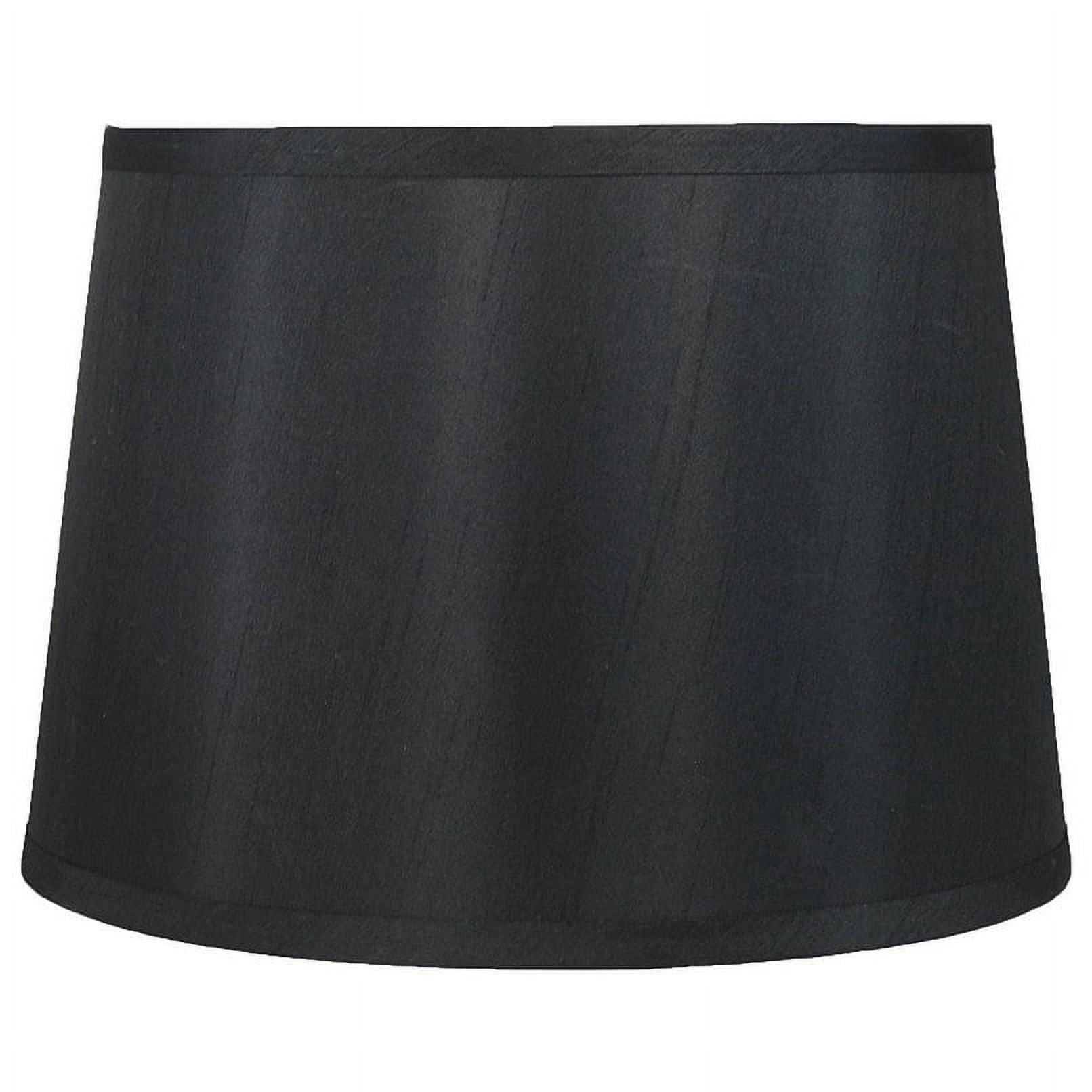 Urbanest French Drum Faux Silk Lamp Shade, 10x12x8.5", Burgundy