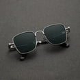 thumbnail image 3 of Typpkmm New Sunglasses Men Driving Sunglasses Retro Spring Leg Driving Outdoor Sports Metal Rectangular Decorative Glasses Women Uv400, 3 of 7