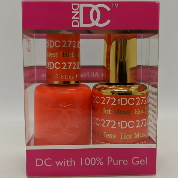 DND - DC Duo Soak off Gel & Matching nail polish, #272 - Hot Mess