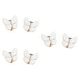 thumbnail image 2 of Milageto 6 Pieces Butterfly Button Covers Shirt Cufflinks for Banquet Wedding Blouses White, 2 of 8