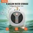 thumbnail image 2 of VEVOR Electric Mini-Tank Water Heater 8-Gallon Tank, 1440W Hot Water Boiler Storage, Safety Temperature Pressure Valve Easy Install, for Kichen Bathroom Restaurant, Shelf Wall Floor Mounted, 2 of 9