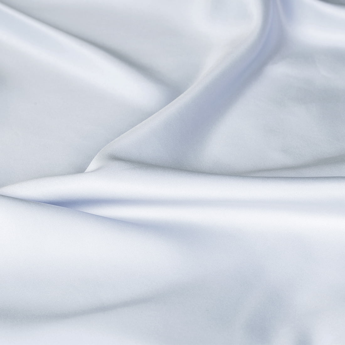 Unique Bargains 4-Piece Satin Ruffled Edge Pillow Shams, Standard, Silver