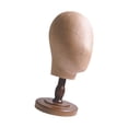 thumbnail image 5 of EHJRE Mannequin Head Hat Holder Multifunctional Styling Display Display Head Stand for Glasses Headdress Headphone Hats Brown, 5 of 8