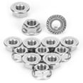 thumbnail image 3 of Flange Nut, 25Pcs Stainless Steel RustProof Fasteners For Greenhouse Supplies Accessories, 3 of 8
