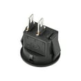 thumbnail image 4 of Mini Boat Rocker Switch Round Toggle Switch Red for Boat Car Marine 2pins ON/OFF AC 250V/3A 125V/6A, 2pcs, 4 of 4