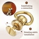 thumbnail image 5 of 4Pcs D Ring Fasteners In Elegant Design For Various Purse And Bag Applications Made Of Brass For Easy Attachment, 5 of 5