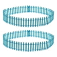 thumbnail image 1 of RUNROTOO 2pcs Micro Landscape Fence Props Fence Decor Blue Wood Decorative Holiday Displays, 1 of 8