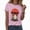 Pink, variant on TOWED22 Women Funny Halloween Funny Ghost Graphic Tee Casual Spooky Print Fall Pumpkin Tops(Red,M)