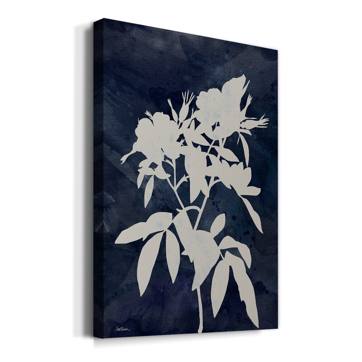 Indigo Botanical I Revisited Premium Gallery Wrapped Canvas - Ready to Hang