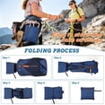 thumbnail image 5 of FUZHIQ Small Hiking Backpack for Men Women Foldable Packable Back Pack Ultralight Hiking Daypack for Travel Camping Outdoor, Blue, 5 of 6