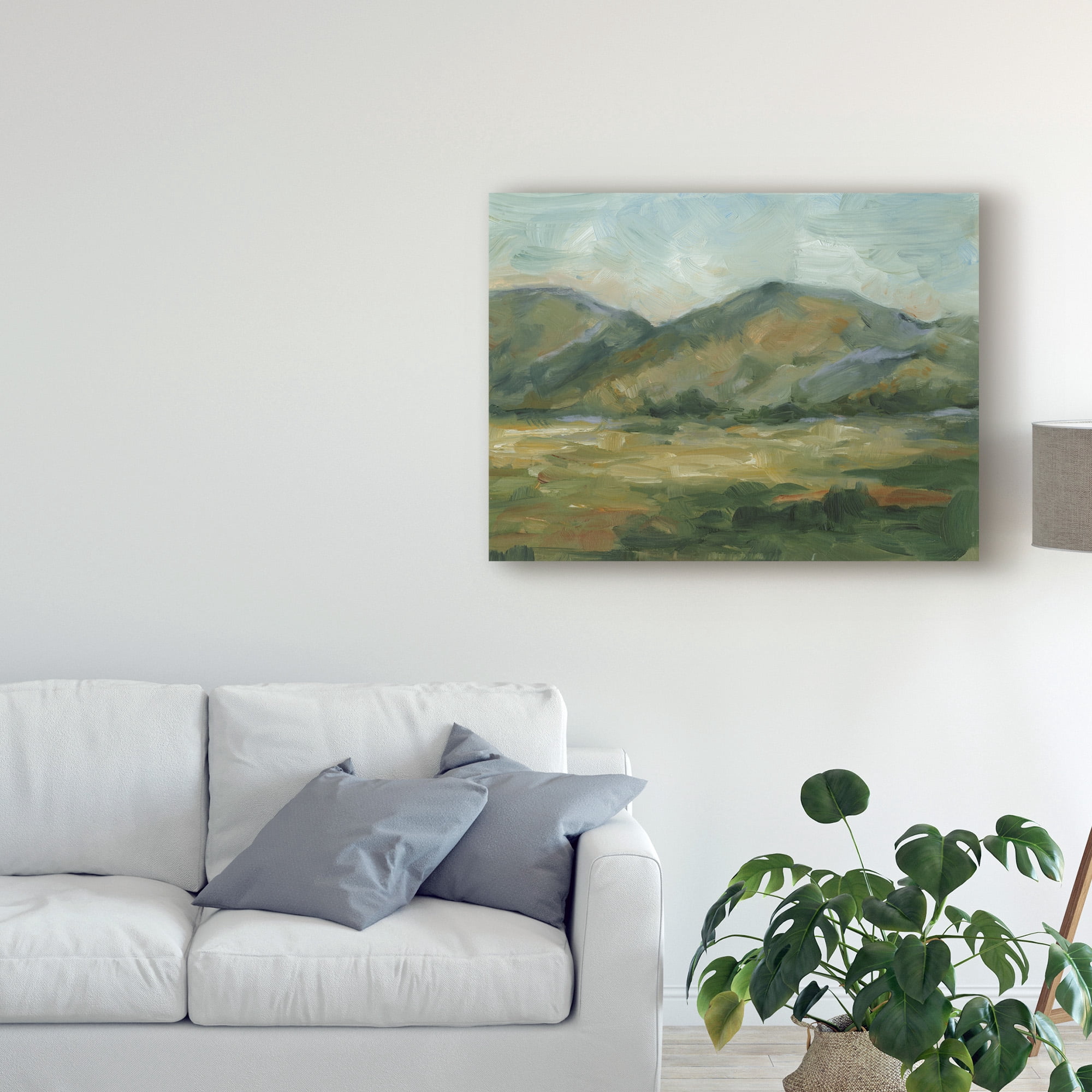 Trademark Fine Art 'Impasto Landscape II' Canvas Art by Ethan Harper