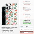 thumbnail image 2 of QICICI-Case For Iphone 12 Pro Max, [Buffertech 6.6Ft Military-Grade Drop Protection] [Anti Peel Off Tech] Clear Tpu Bumper Phone Case Cover Design - Strawberry Garden, 2 of 4