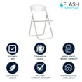 thumbnail image 3 of Flash Furniture Hercules Series Plastic Folding Event Chair with Ganging Brackets, White, 3 of 18