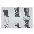 thumbnail image 1 of High Heels Cutting Board, High Heel Boot Silhouettes Woman Retro Style Illustration, Decorative Tempered Glass Cutting and Serving Board, in 3 Sizes, by Ambesonne, 1 of 2