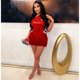 thumbnail image 3 of Conjunto de 2 piezas de top y falda de un hombro sexy para mujer, trajes de fiesta de cumpleaños para discoteca, vestidos cortos elegantes y ajustados para fiesta, 3 of 5