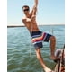 thumbnail image 2 of Bañador para Hombre SURF CUZ con Forro Compresivo, Secado Rápido, Shorts de Natación de 7", Traje de Baño Elástico con Bolsillos con Cremallera, Rayas Atardecer, Talla S, 2 of 7