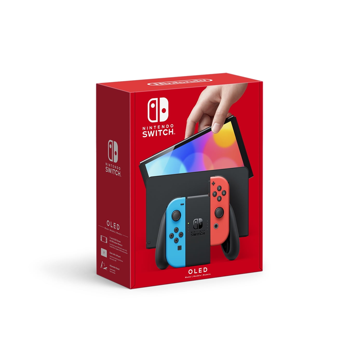 Nintendo Switch – OLED Model w/ Neon Red & Neon Blue Joy-Con – javariya