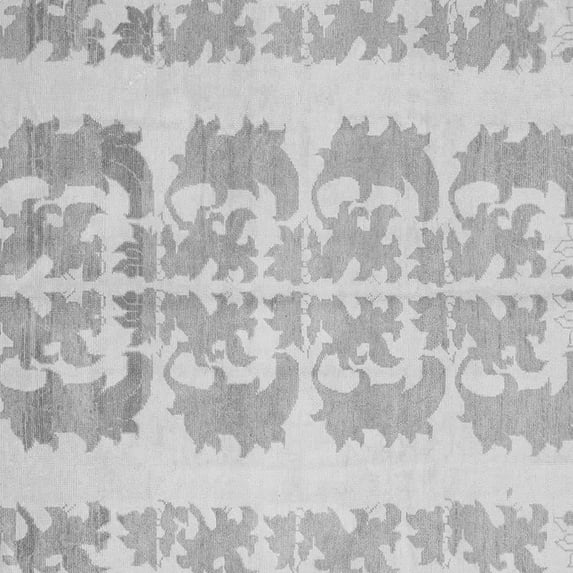 Ahgly Company Indoor Square Abstract Gray Modern Area Rugs, 8' Square
