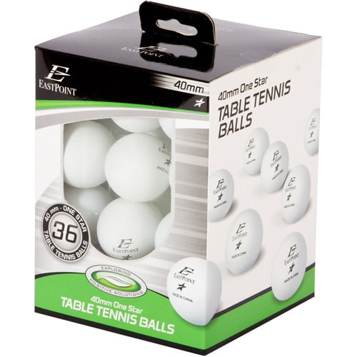 Box of EastPoint 40 mm One Star Table Tennis Balls NEW 6 