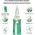 thumbnail image 6 of 8 in 1 Wire Stripping Pliers, 8 in 1 Wire Stripper With Voltage Tester, Wires Stripper Machine, Electric Wire Stripper with Voltage Tester, Crimper & Cutter for Awg 18-6 Wires (1PCS), 6 of 8