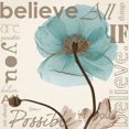 thumbnail image 2 of Believe - Blue Poppy Poster Print by Albert Koetsier, 2 of 2