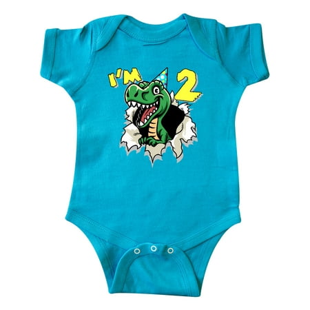 

Inktastic I m 2 Dinosaur Gift Baby Boy or Baby Girl Bodysuit