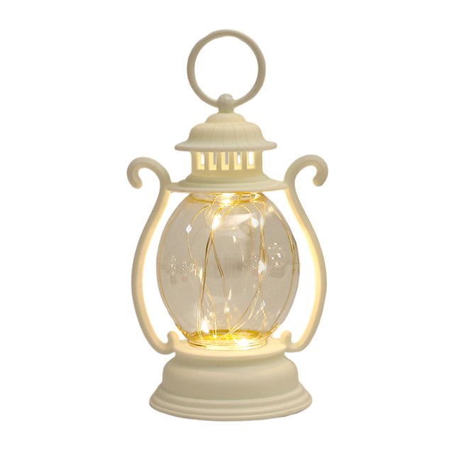 CSChome Handle Lantern Retro Style LED Hanging Lantern Soft-Powered Night Light Party Decoration