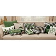 thumbnail image 3 of Saro Lifestyle Trees Design Plaid Down Filled Throw Pillow, 3 of 3