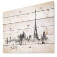 thumbnail image 1 of Design Art - Paris avec Silhouette Eiffel, 1 of 5