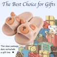 thumbnail image 2 of Women Cute Cartoon Open Toe Animal Shape Slippers,Bear Slippers,Cozy House Slides Anti-Slip Thick Bottom Home Beach Sandals Shoes Indoor Outdoor（Size：9-10）, 2 of 6
