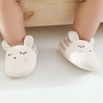 thumbnail image 3 of Wuxian Baby Toddler Girl Boy Slippers House Shoes Cute Cartoon Printing Slipper For Home Indoor Winter Bedroom Non Soft Warm Sport Sandals,Beige,6-12 Months, 3 of 5