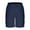 hgg184-Navy, variant on Yaoyar Men's Fashion Linen Like Summer Casual Solid Color Pocket Drawstring Elastic Waist Knee-Length Trousers Lounge Shorts,Light Blue,S