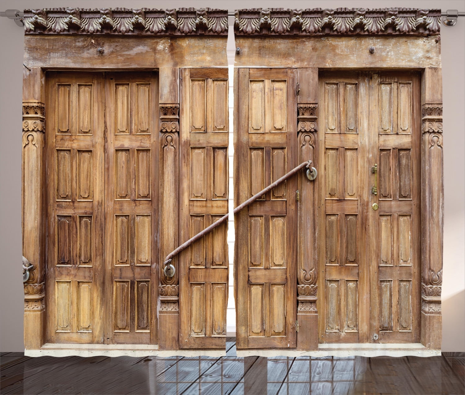 rustic-curtains-2-panels-set-traditional-door-in-nepal-with-retro