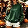 thumbnail image 2 of Hearthz Vintage Oversized Sweatshirt for Women Raglan Long Sleeve Drop Shoulder Crewneck Sweatshirts Women Fall Winter Womens Pullover Sweatshirt, 2 of 8