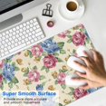 thumbnail image 4 of Long Mouse Pads for Desk,Pioneer Flower Floral Print Pattern Desk Mats on Top Of Desks, Desk Mouse Pad Extra Large with 3mm Non-Slip Base and Stitched Edge for Gaming,Office,Work,Home 31.5"x11.8", 4 of 6