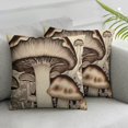 thumbnail image 2 of Heduofu Decorative Throw Pillow Covers Square Pillow Covers for Sofa Double Sided Pillow Covers Vintage Mushrooms Drawing Pillow cases for Living Room Super Soft Decorative Cushion Cover, 2 of 6