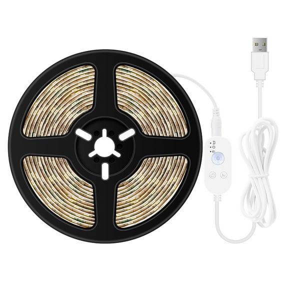 Tira de Luz de Inducción Usb Barra de Luz Led Inducción 4 Metros 6500K Blanco Frío Tomshoo Luz de tira