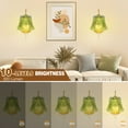 thumbnail image 5 of Vintage Battery Operated Wall Sconce with Flower lampshade,Rechargeable Battery Powered Wall Lights,Wall lamp with 15 Colors for Bedroom Living Room Home Decor (Green Rose, 2 Light Battery Operated), 5 of 9