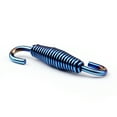 thumbnail image 4 of Moto Exhaust Pipe Muffler Tip Silencer Stainless Steel Spring 2PCS Blue, 4 of 4