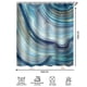 thumbnail image 2 of Cortina de ducha de baño de mármol, línea de teñido de halo, cortinas de ducha de tela impermeable con ganchos, cortina de ducha abstracta de acuarela, tela de 70x70 pulgadas, 2 of 6