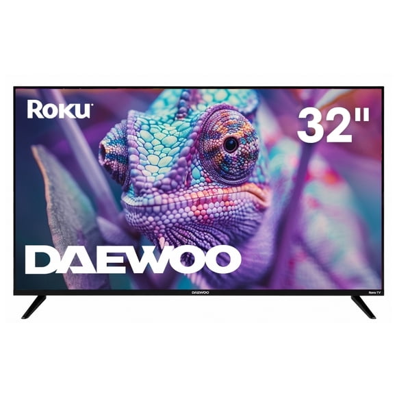 Daewoo  Pantalla Smart TV 32 Pulgadas HD LED Roku TV  Netflix YouTube Prime Video  Modelo DAW32R