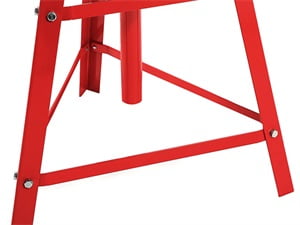 Kojem 2 Ton Under Hoist Tripod Stand for Garages Repair Shops Adjustable Height High Lift Jack Stand 55-5/8" - 79-1/2" Hoist Jack Stand Red Powder Coated Heavy Duty Steel