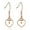 Rose gold-Heart, variant on Rose Gold Plated Teardrop Pendant Mustard Seed Earrings for Women, Stainless Steel Drop Dangle Earrings Y582 (Drop)
