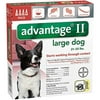 Advantage II Flea And Tick Monthly Topical Treatment For Large Dogs, 4 Treatments
