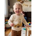 thumbnail image 2 of RUINIXCW Toddler Boy Birthday Sweatshirt Cute Excavator Print Long Sleeve Pullover, 2 of 9