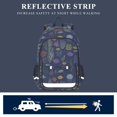 thumbnail image 5 of FORMRS Kids Backpack for School Unisex 17" Casual Bookbag Travel Daypack with Compartment Pockets, Vibrant Ocean Pattern, 5 of 7