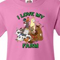 thumbnail image 4 of Inktastic I Love My Farm with Happy Farm Animals Youth T-Shirt, 4 of 5