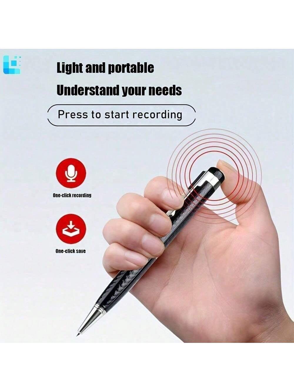 Portable Digital Voice Recorder - Professional Audio Recording Pen with Noise Reduction for Business Meetings, Lectures & Interviews