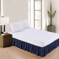 thumbnail image 2 of MesaSe Sheets & Beyond Solid Microfiber 14” Bed Skirt  Queen  White, 2 of 5